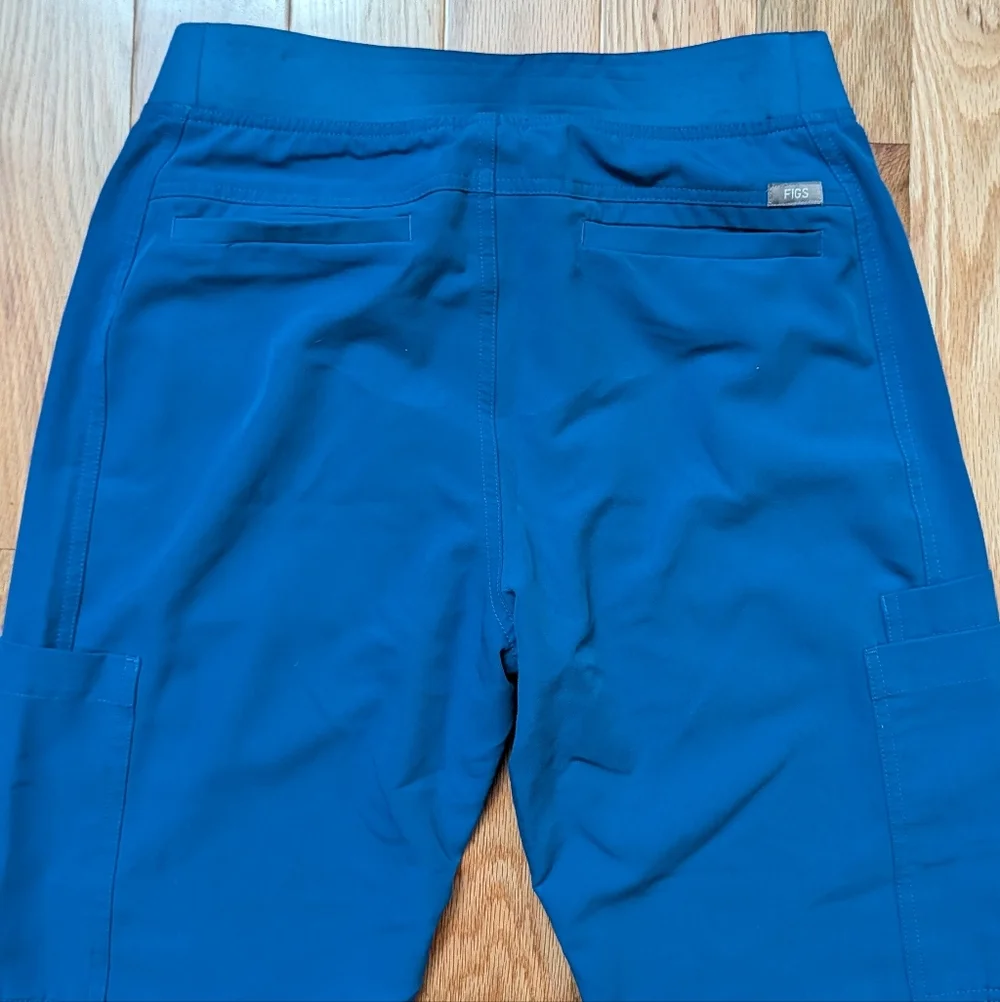 Figs Axim Scrub Pants Mens Small Royal Blue PO 1289 Straight Leg T2001